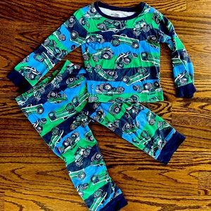 Monster Truck Little Boy Pajamas